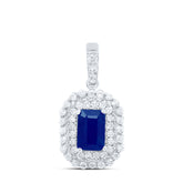 1/3CTW-DIA ANA M 6X4MM EM-BS NAT GEM PENDANT